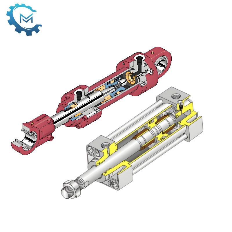 Ano ang mga pagkakaiba sa pagitan ng mga hydraulic cylinders at pneumatic cylinders?